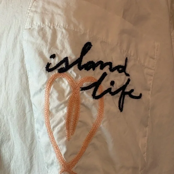 Scotch & Soda White Button-Down Shirt with Embroidered Tag - Picture 9 of 13